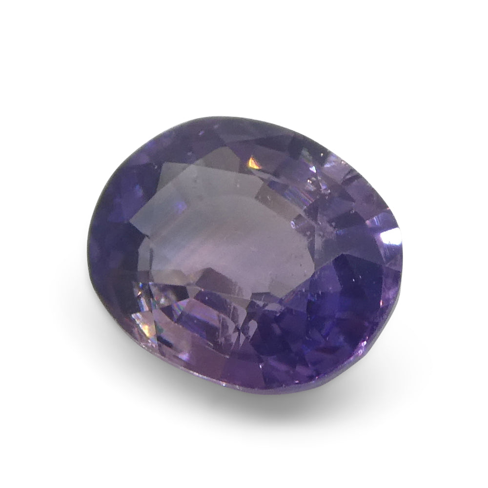 1.22ct Cushion Purple Sapphire from East Africa, Unheated - Skyjems Wholesale Gemstones