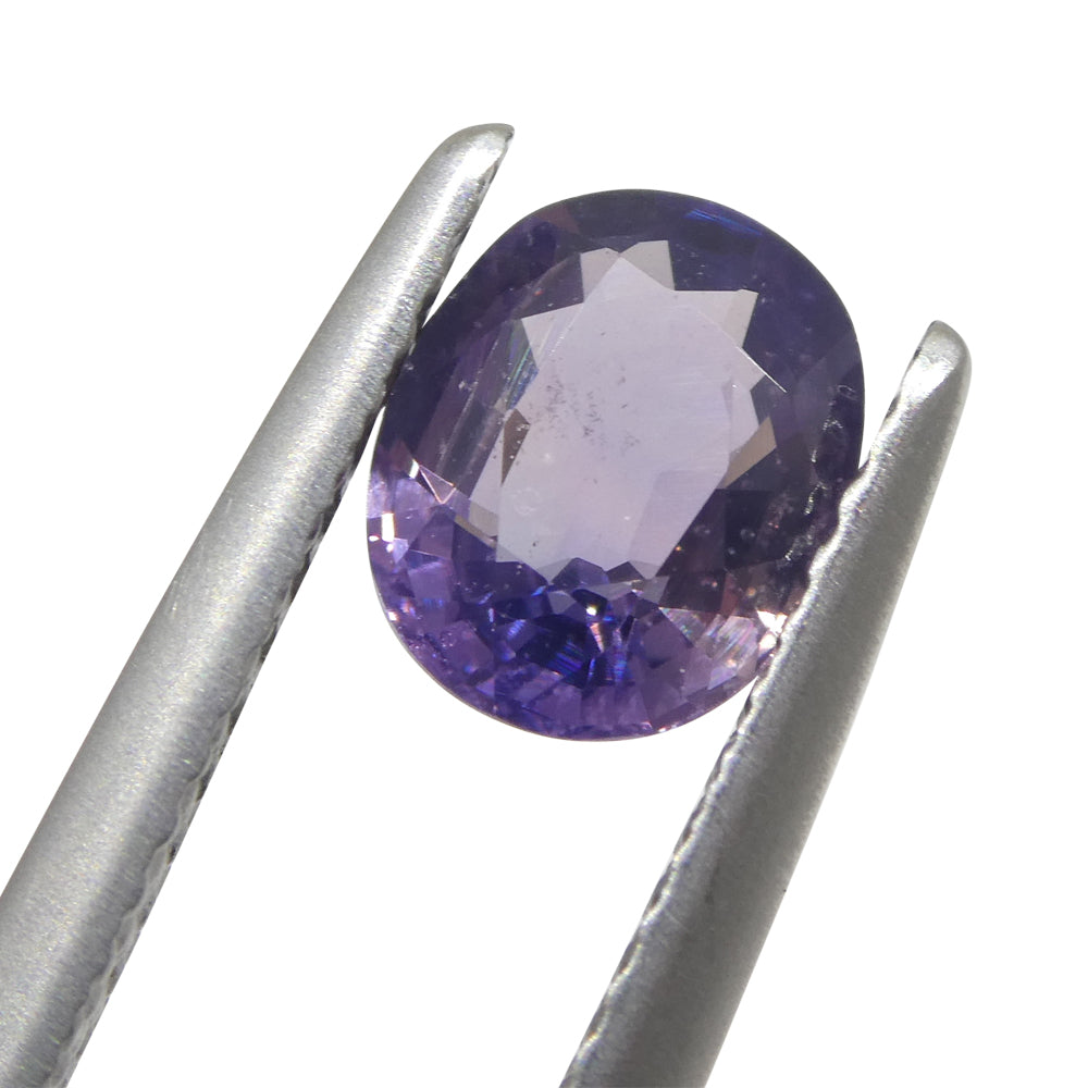 1.22ct Cushion Purple Sapphire from East Africa, Unheated - Skyjems Wholesale Gemstones