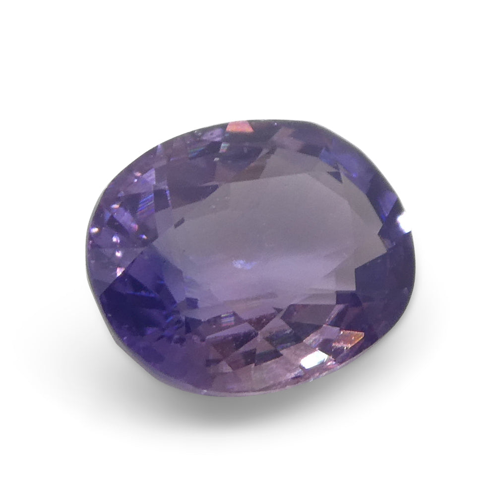 1.22ct Cushion Purple Sapphire from East Africa, Unheated - Skyjems Wholesale Gemstones