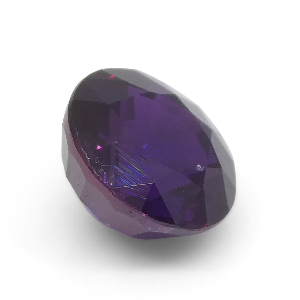 1.21ct Round Purple Sapphire from East Africa, Unheated - Skyjems Wholesale Gemstones