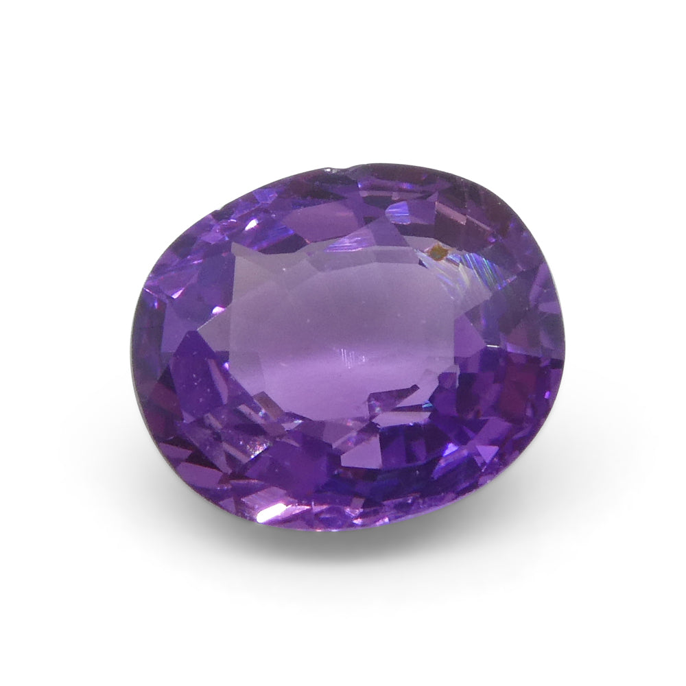 0.93ct Cushion Purple Sapphire from Madagascar Unheated - Skyjems Wholesale Gemstones