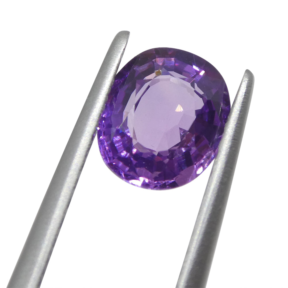 0.93ct Cushion Purple Sapphire from Madagascar Unheated - Skyjems Wholesale Gemstones