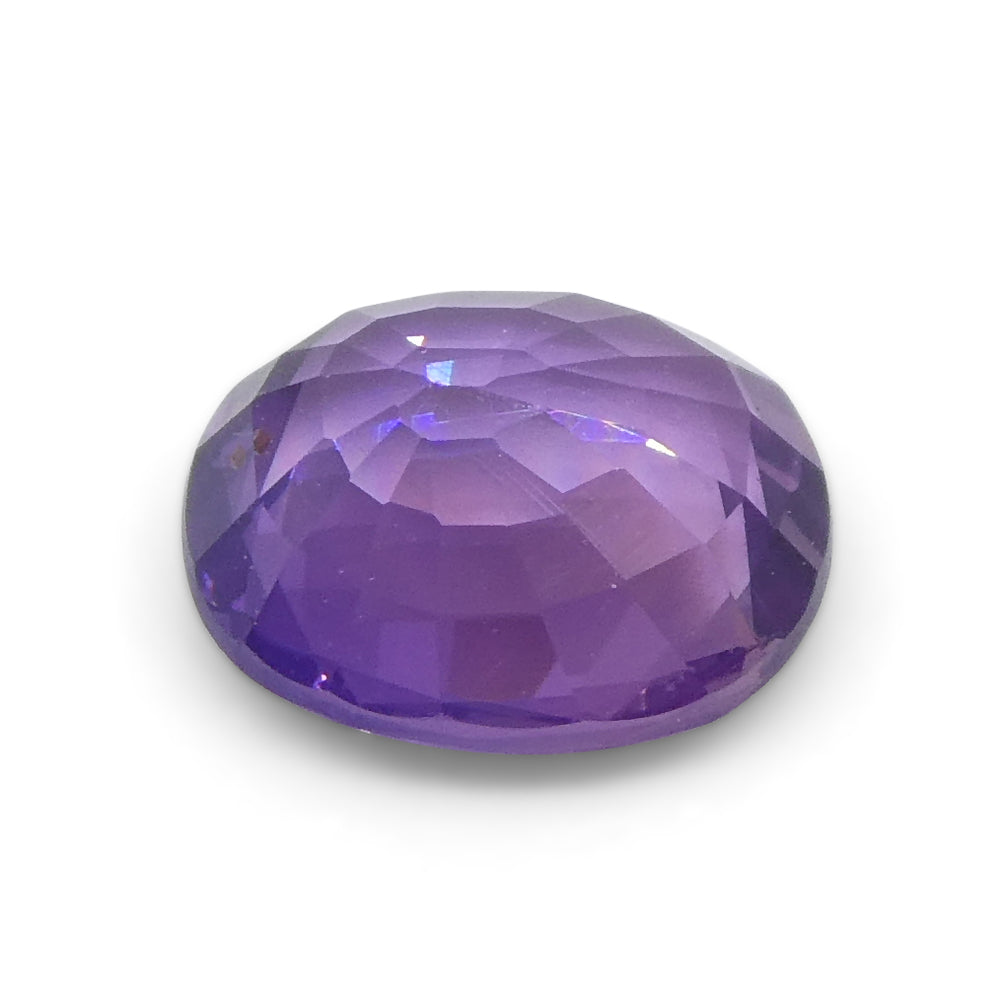 0.93ct Cushion Purple Sapphire from Madagascar Unheated - Skyjems Wholesale Gemstones