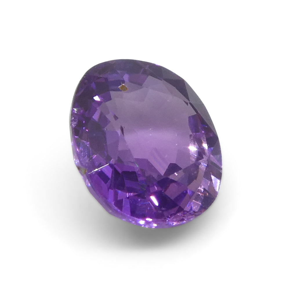 0.93ct Cushion Purple Sapphire from Madagascar Unheated - Skyjems Wholesale Gemstones