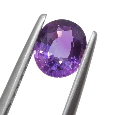 0.63ct Cushion Purple-Pink Sapphire from Madagascar Unheated - Skyjems Wholesale Gemstones