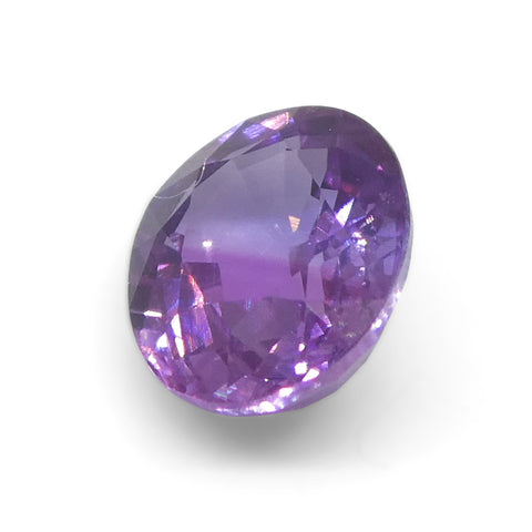 0.63ct Cushion Purple-Pink Sapphire from Madagascar Unheated