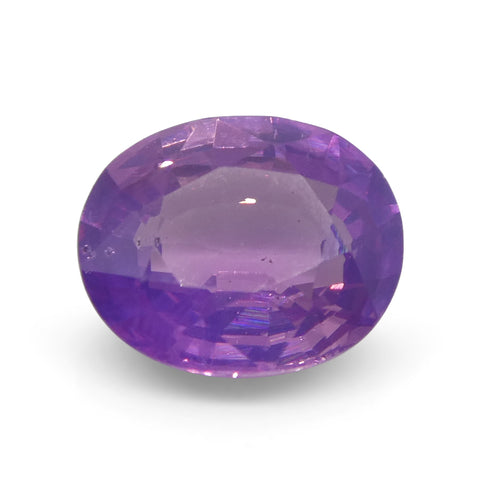 1.15ct Oval Purple Sapphire from East Africa, Unheated
