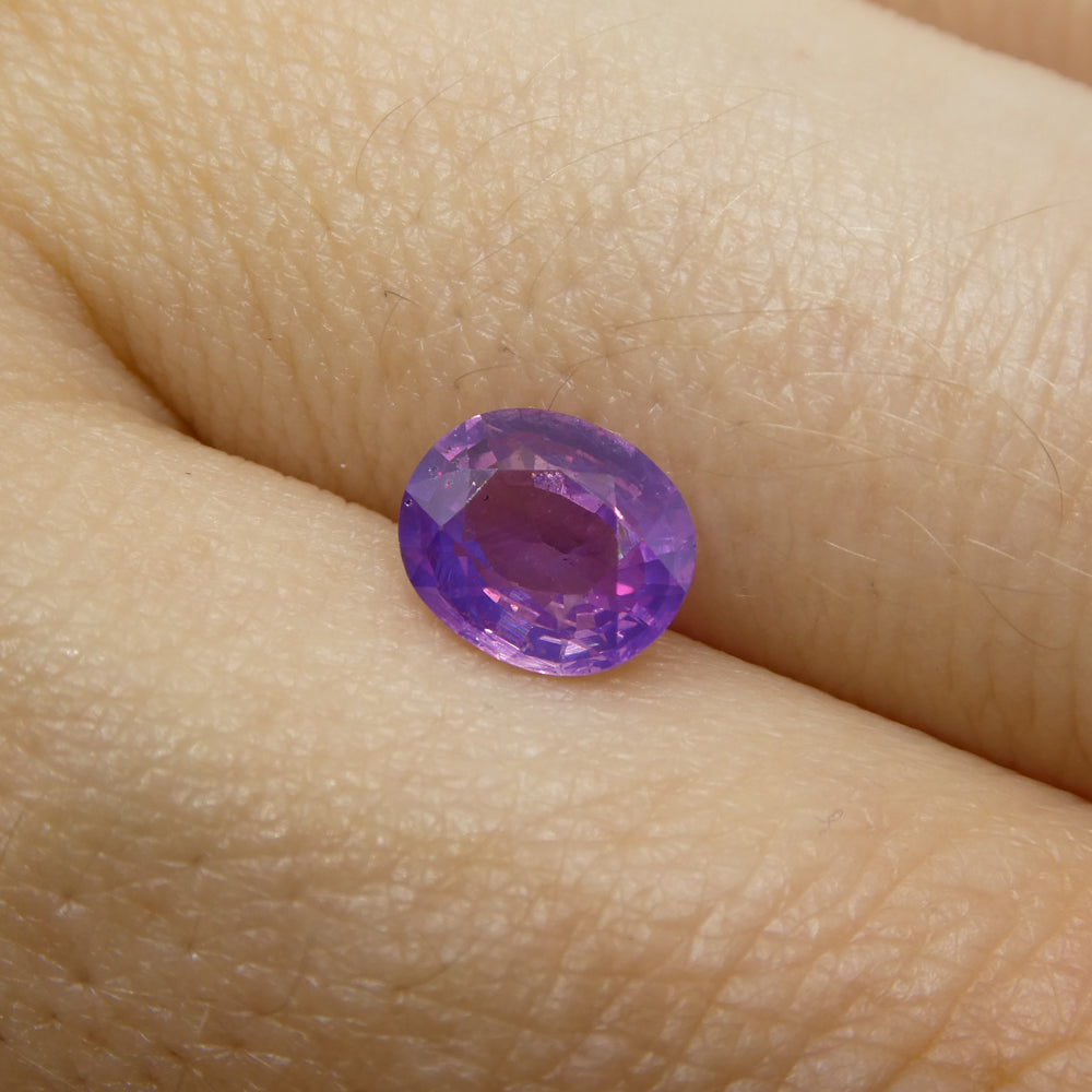 1.15ct Cushion Pink Sapphire from East Africa, Unheated - Skyjems Wholesale Gemstones