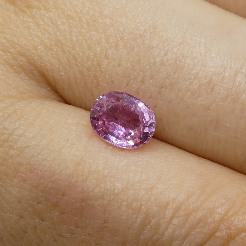 1.33ct Cushion Pink Sapphire from East Africa, Unheated - Skyjems Wholesale Gemstones