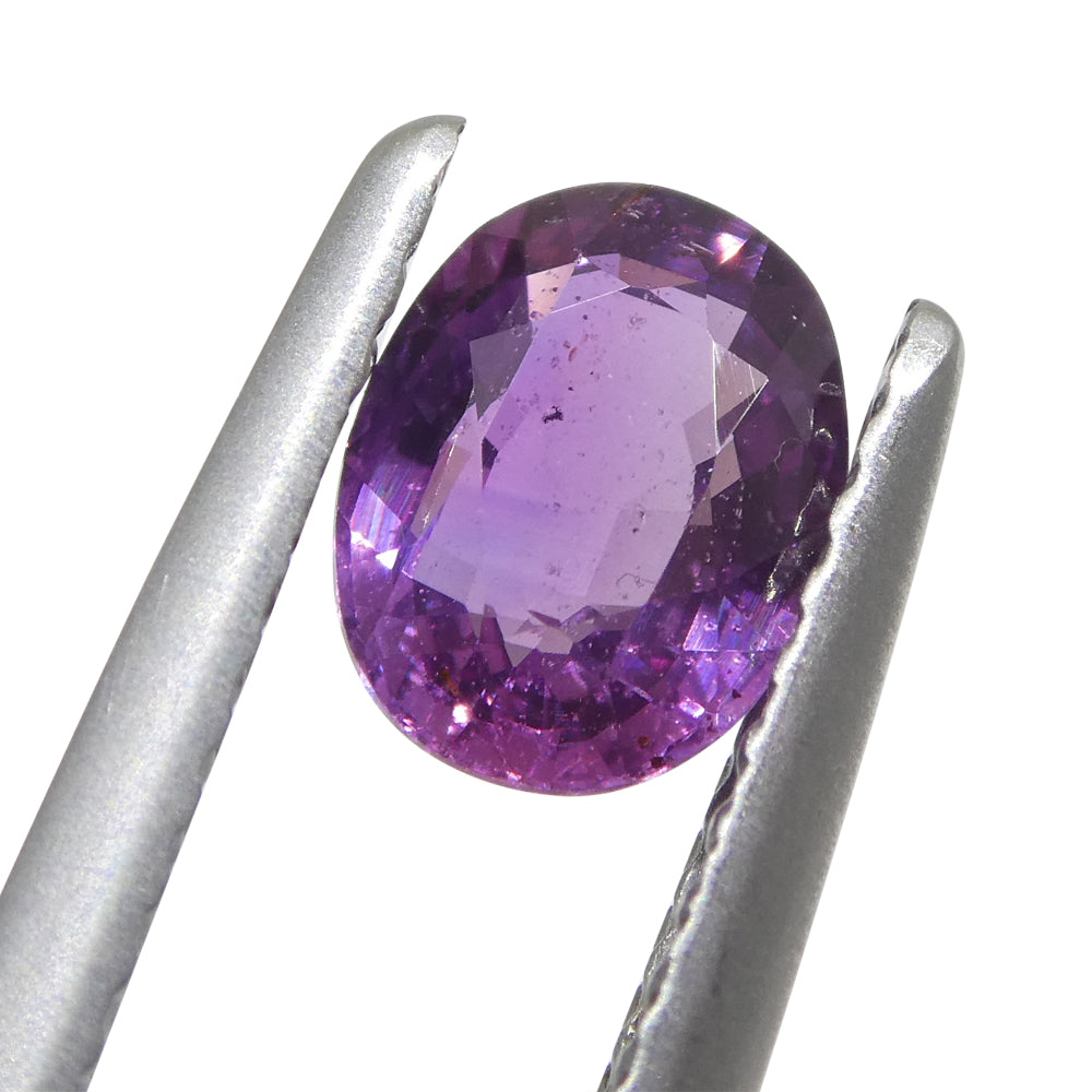 0.96ct Oval Pink Sapphire from East Africa, unheated natural gemstone by SkyJems Canadian gem specialists