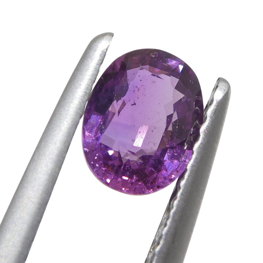 0.96ct Oval Pink Sapphire from East Africa, Unheated - Skyjems Wholesale Gemstones