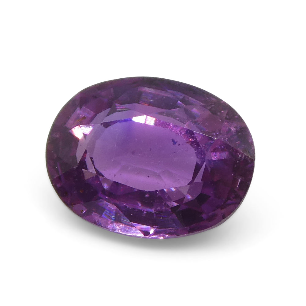 0.96ct Oval Pink Sapphire from East Africa, Unheated - Skyjems Wholesale Gemstones