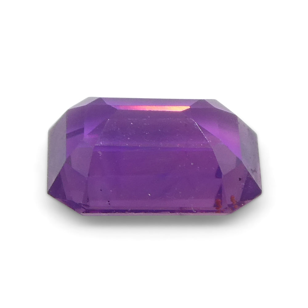 0.85ct Emerald Cut Pink Sapphire from East Africa, Unheated - Skyjems Wholesale Gemstones