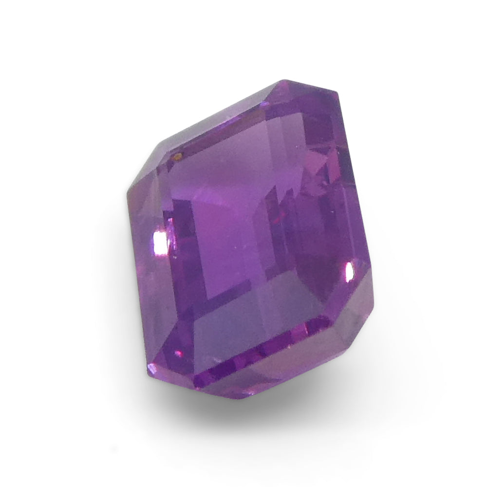 0.85ct Emerald Cut Pink Sapphire from East Africa, Unheated - Skyjems Wholesale Gemstones