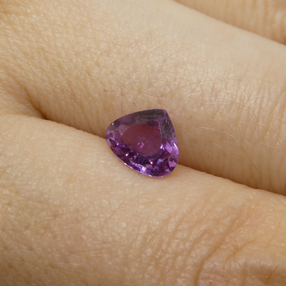 1.15ct Heart Pink Sapphire from East Africa, Unheated - Skyjems Wholesale Gemstones