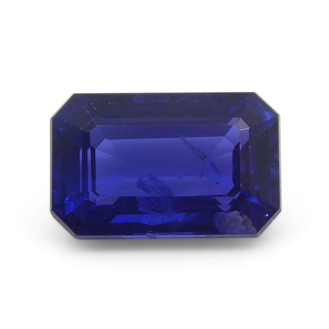 1.09ct Emerald Cut Blue Sapphire from East Africa, Unheated
