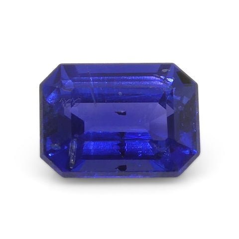0.62ct Emerald Cut Blue Sapphire from East Africa, Unheated