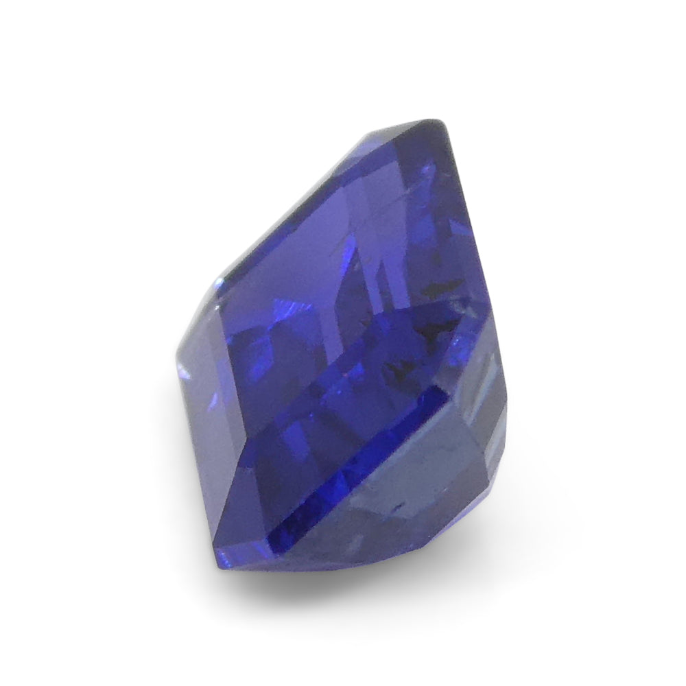 0.62ct Emerald Cut Blue Sapphire from East Africa, Unheated - Skyjems Wholesale Gemstones