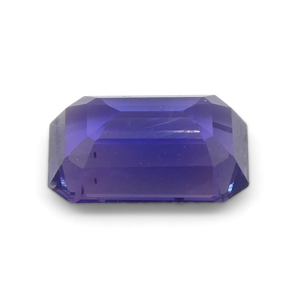 0.8ct Emerald Cut Blue Sapphire from East Africa, Unheated - Skyjems Wholesale Gemstones