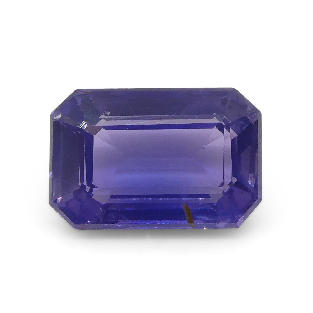 0.8ct Emerald Cut Blue Sapphire from East Africa, Unheated - Skyjems Wholesale Gemstones