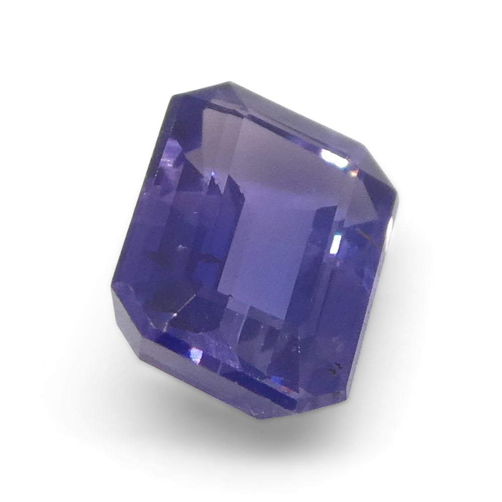 0.8ct Emerald Cut Blue Sapphire from East Africa, Unheated - Skyjems Wholesale Gemstones