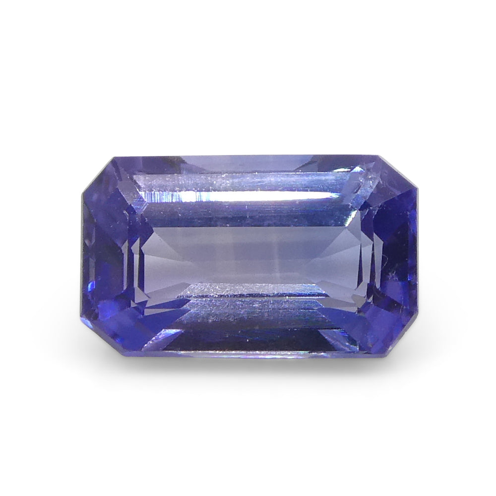 0.64ct Emerald Cut Blue Sapphire from East Africa, Unheated - Skyjems Wholesale Gemstones