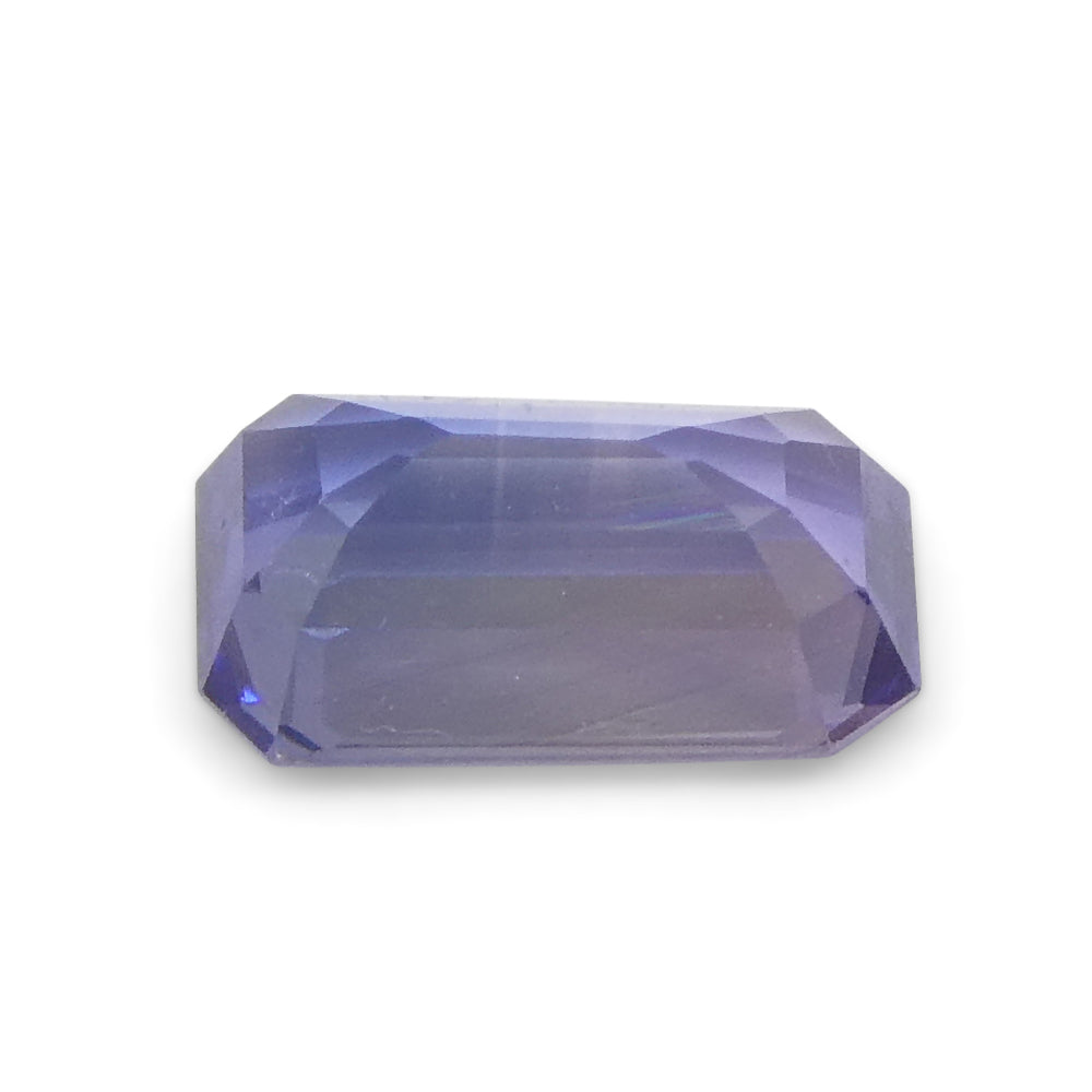 0.64ct Emerald Cut Blue Sapphire from East Africa, Unheated - Skyjems Wholesale Gemstones