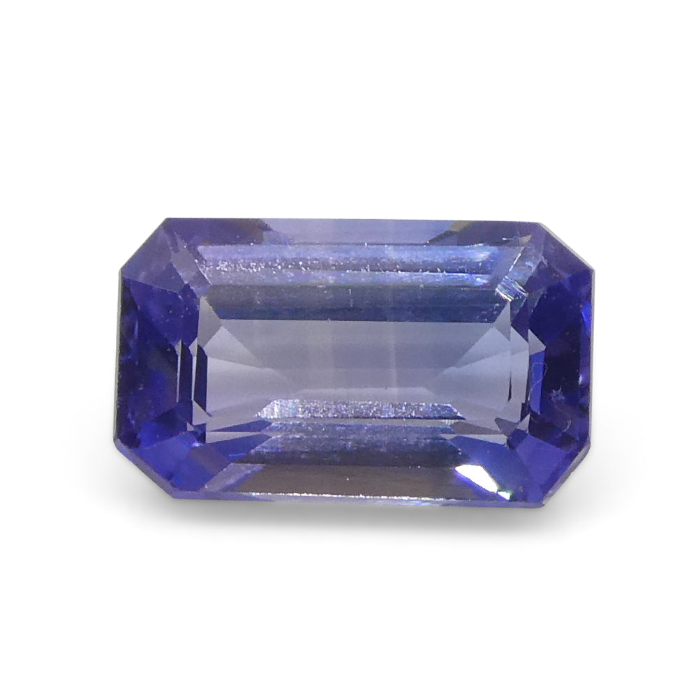 0.64ct Emerald Cut Blue Sapphire from East Africa, Unheated - Skyjems Wholesale Gemstones