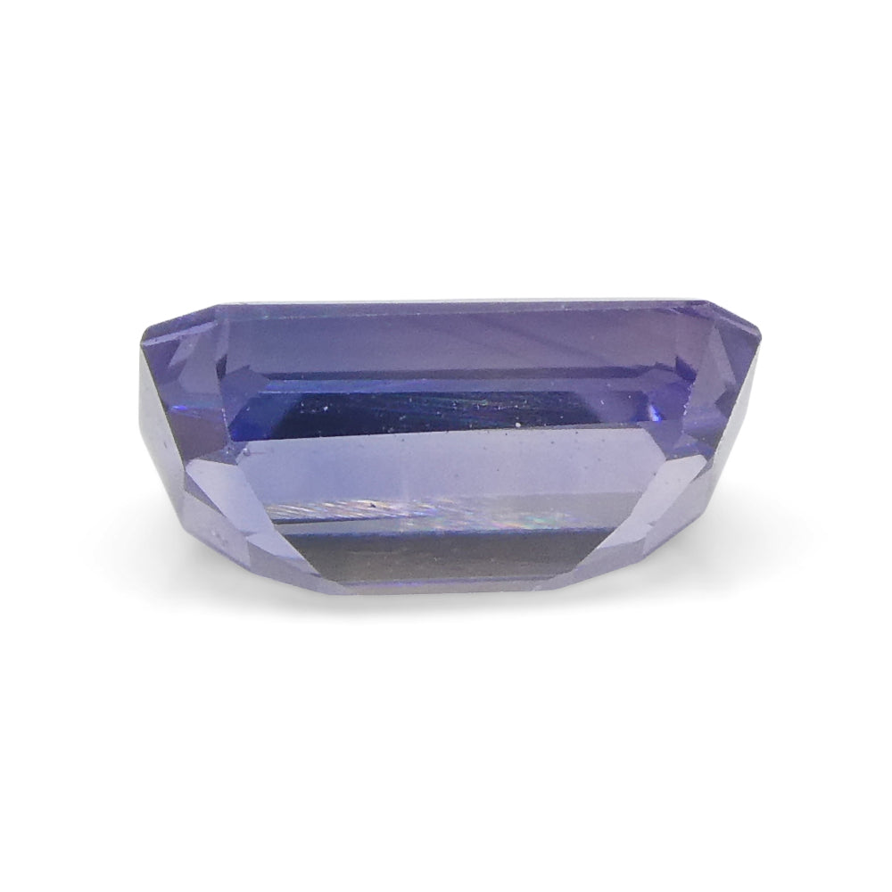 0.64ct Emerald Cut Blue Sapphire from East Africa, Unheated - Skyjems Wholesale Gemstones