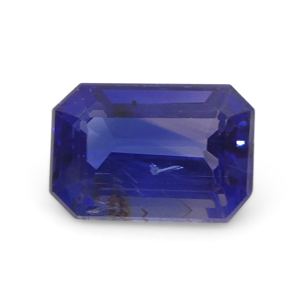 0.73ct Emerald Cut Blue Sapphire from East Africa, Unheated - Skyjems Wholesale Gemstones