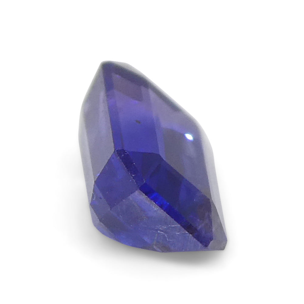 0.73ct Emerald Cut Blue Sapphire from East Africa, Unheated - Skyjems Wholesale Gemstones