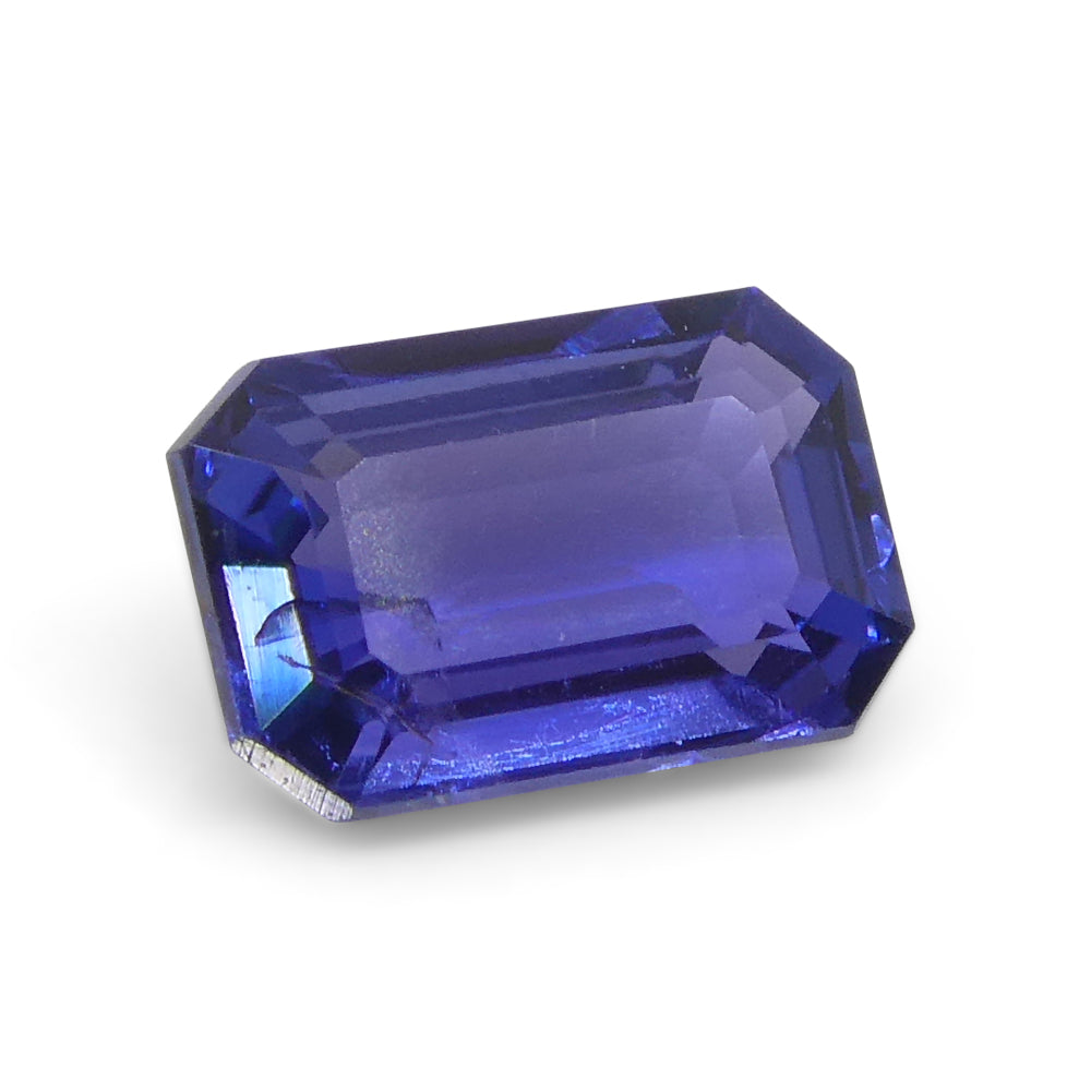 0.72ct Emerald Cut Blue Sapphire from East Africa, Unheated - Skyjems Wholesale Gemstones