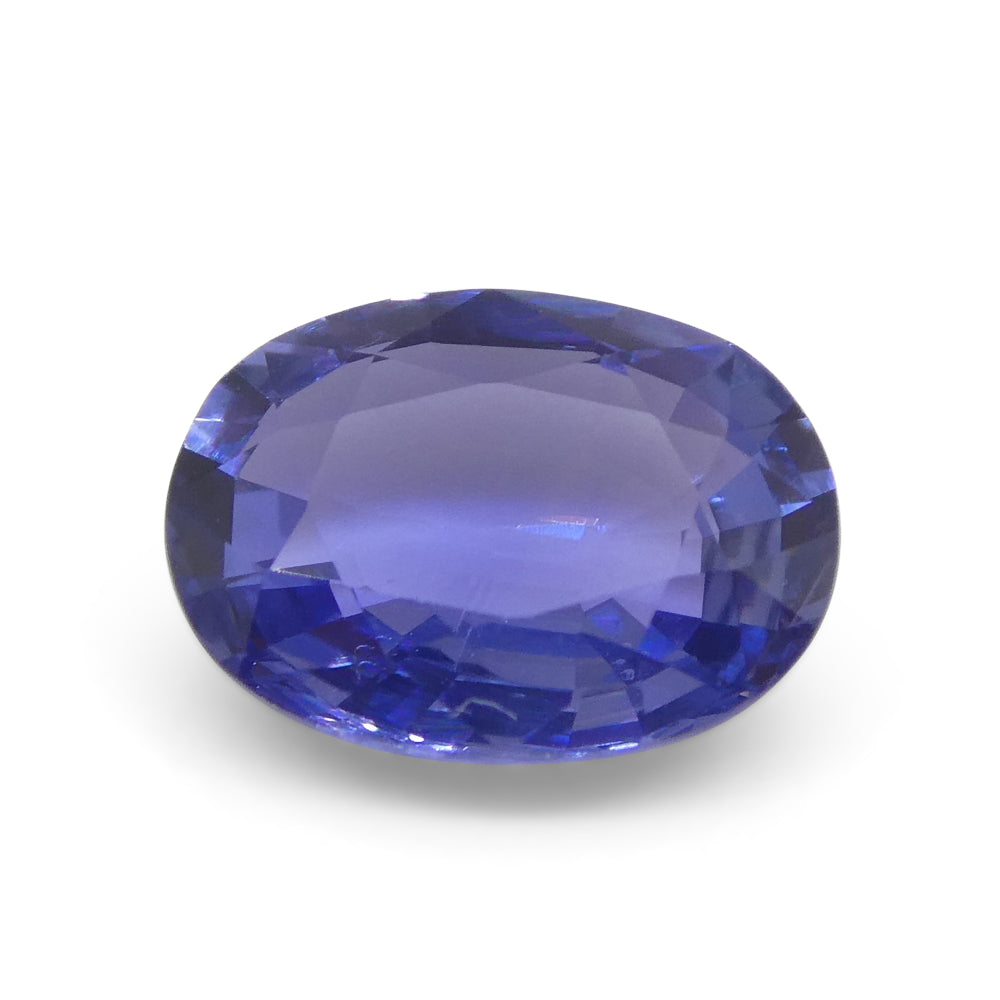 1.17ct Oval Blue Sapphire from East Africa, Unheated - Skyjems Wholesale Gemstones