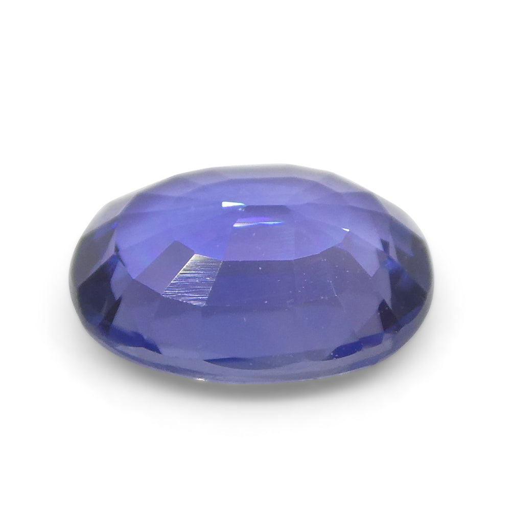 1.17ct Oval Blue Sapphire from East Africa, Unheated - Skyjems Wholesale Gemstones