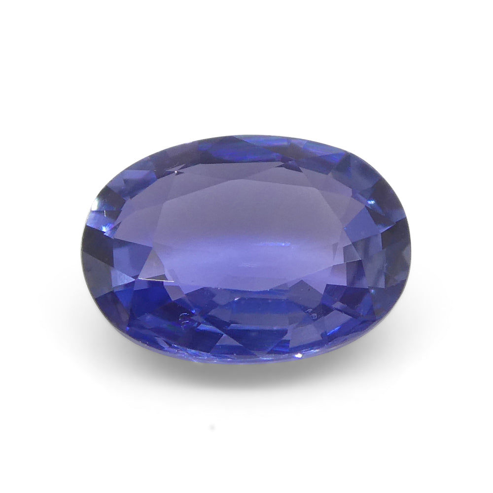 1.17ct Oval Blue Sapphire from East Africa, Unheated - Skyjems Wholesale Gemstones