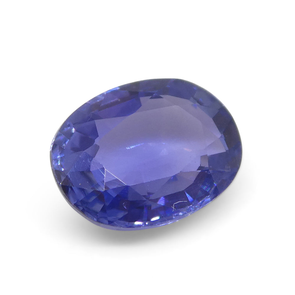 1.17ct Oval Blue Sapphire from East Africa, Unheated - Skyjems Wholesale Gemstones