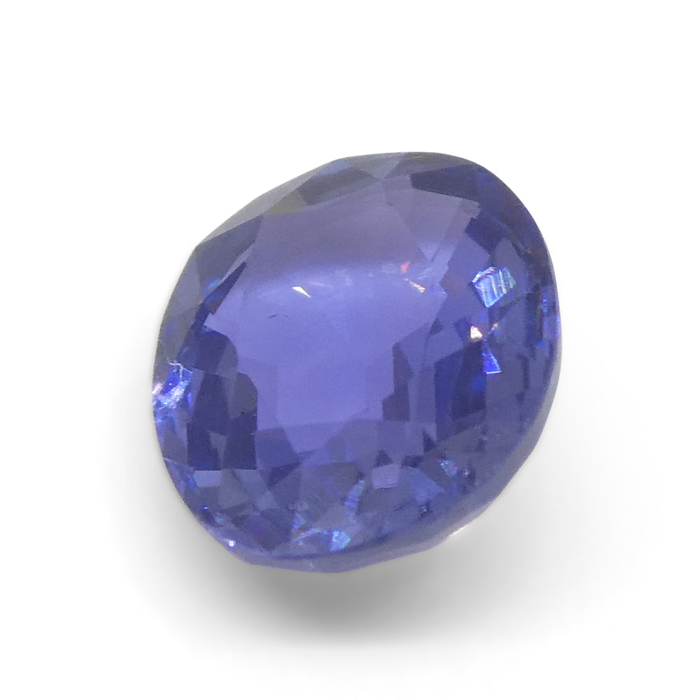 1.17ct Oval Blue Sapphire from East Africa, Unheated - Skyjems Wholesale Gemstones