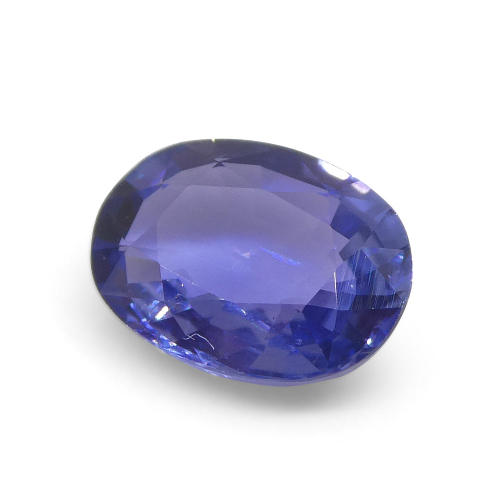 1.17ct Oval Blue Sapphire from East Africa, Unheated - Skyjems Wholesale Gemstones