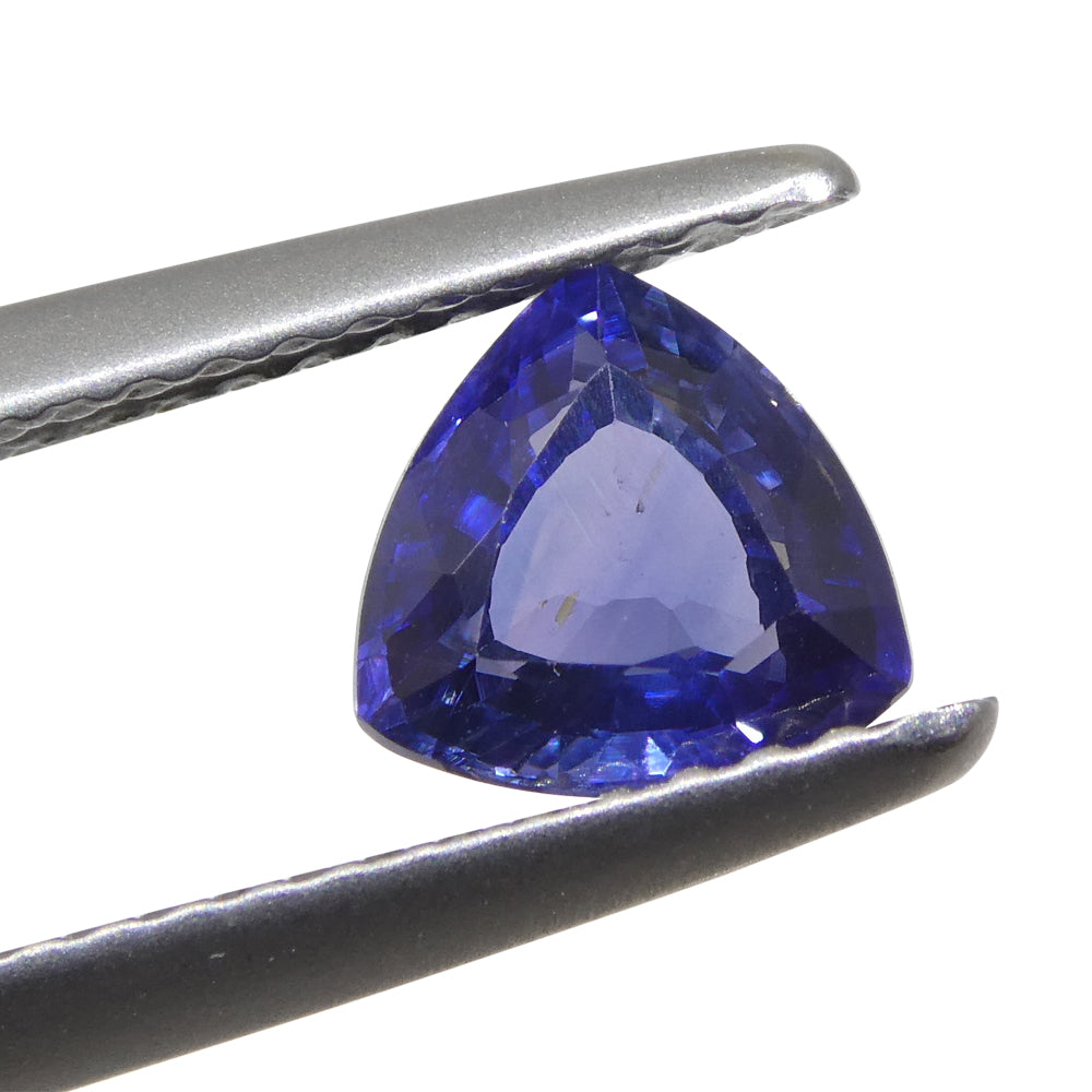 1.09ct Trillion Blue Sapphire from East Africa, Unheated - Skyjems Wholesale Gemstones