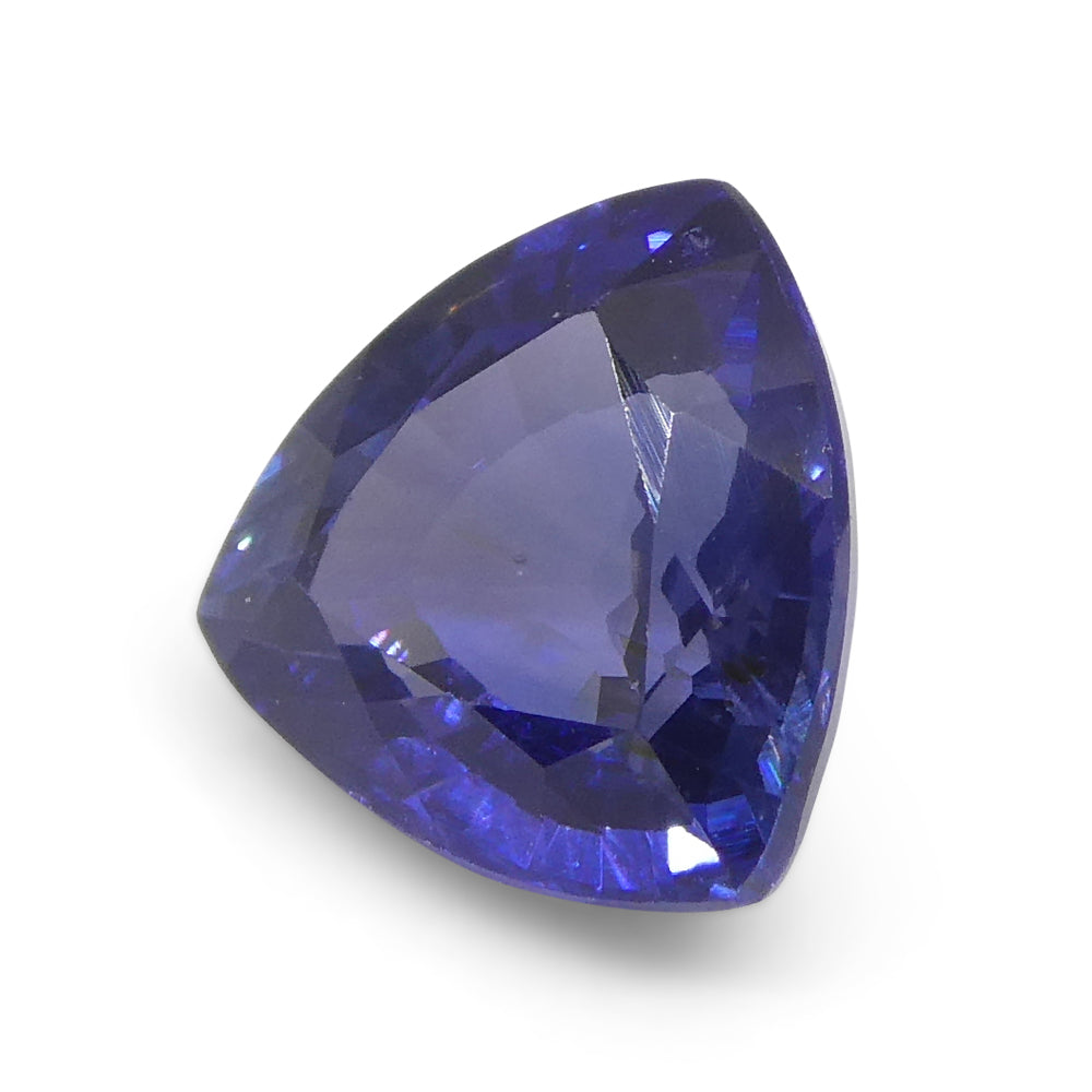 1.09ct Trillion Blue Sapphire from East Africa, Unheated - Skyjems Wholesale Gemstones