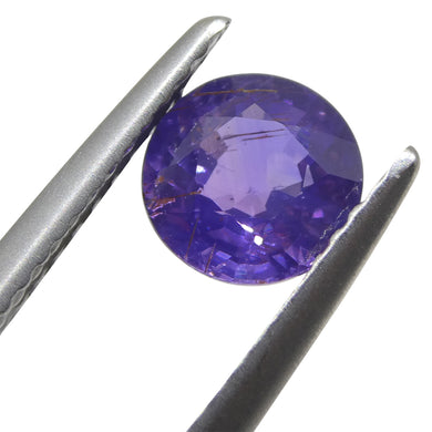 Sapphire 1.23 cts 6.25 x 6.18 x 3.71 Round Purple   $1480
