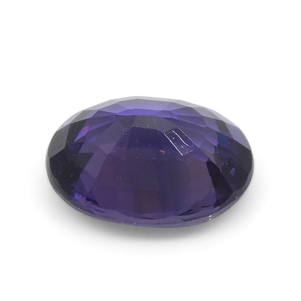 0.9ct Oval Purple Sapphire from East Africa, Unheated - Skyjems Wholesale Gemstones