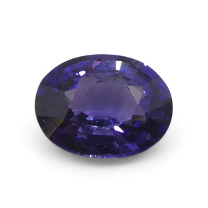 0.9ct Oval Purple Sapphire from East Africa, Unheated - Skyjems Wholesale Gemstones