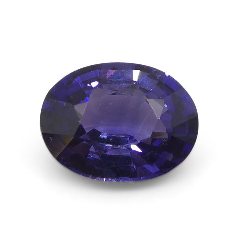 0.9ct Oval Purple Sapphire from East Africa, Unheated