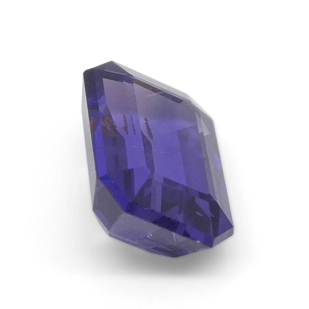 1.06ct Emerald Cut Purple Sapphire from East Africa, Unheated - Skyjems Wholesale Gemstones