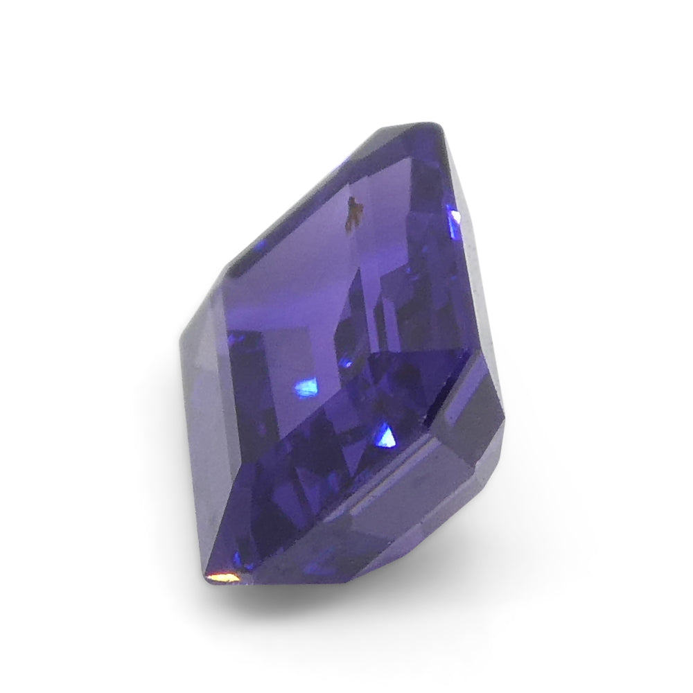 0.94ct Emerald Cut Purple Sapphire from East Africa, Unheated - Skyjems Wholesale Gemstones