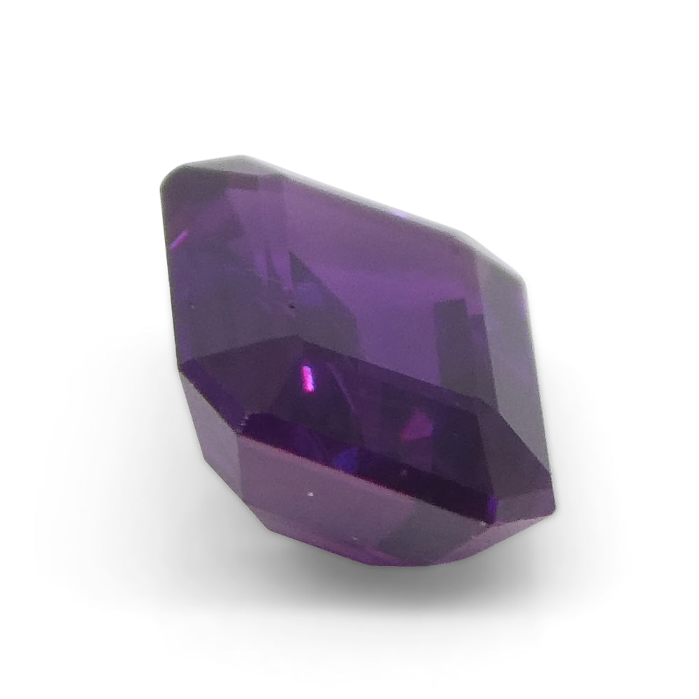 0.95ct Emerald Cut Purple Sapphire from East Africa, Unheated - Skyjems Wholesale Gemstones