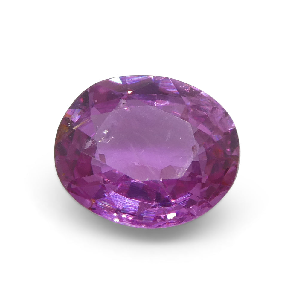 0.91ct Oval Pink Sapphire from East Africa, Unheated - Skyjems Wholesale Gemstones