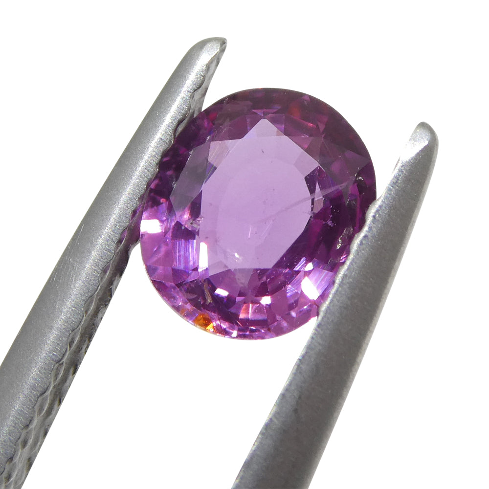 0.91ct Oval Pink Sapphire from East Africa, Unheated - Skyjems Wholesale Gemstones