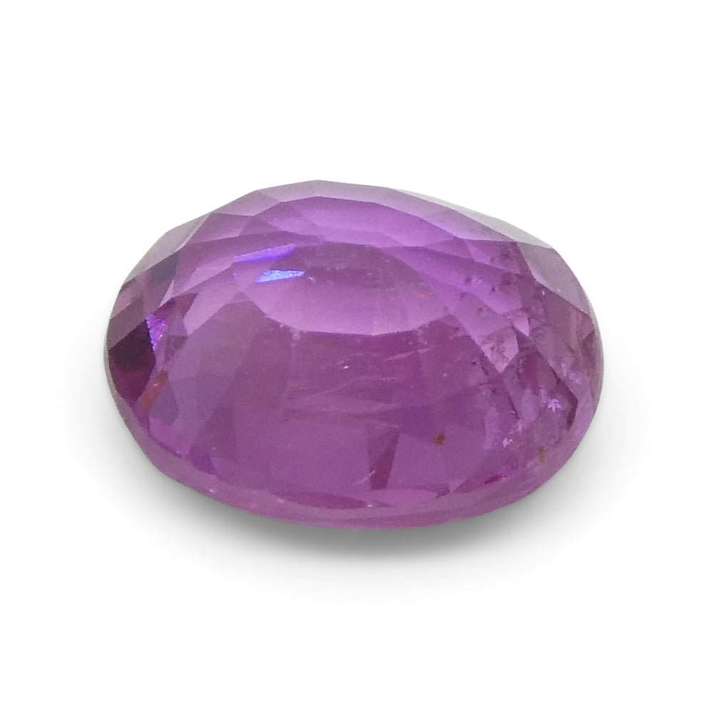 0.91ct Oval Pink Sapphire from East Africa, Unheated - Skyjems Wholesale Gemstones